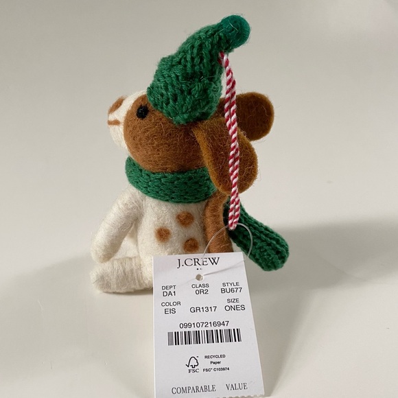 NWT Felted Dog Holiday Ornament J. Crew Factory - Picture 7 of 12